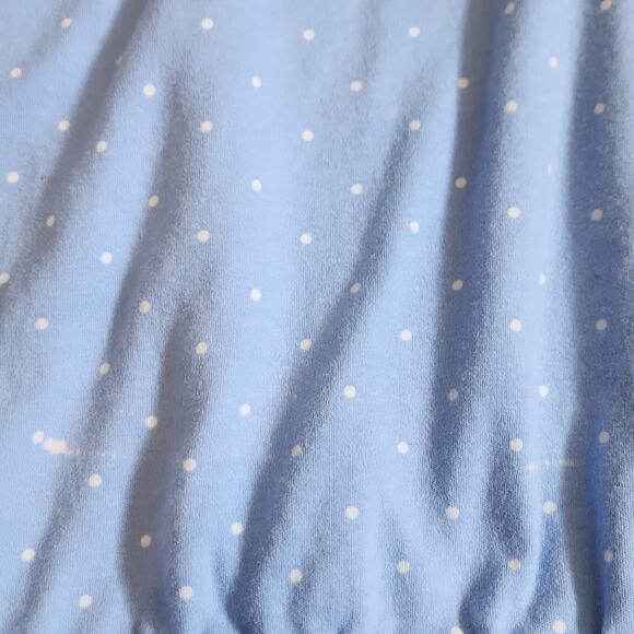 Kim Rogers Set Of 2 Tops Size 1X Blue White Polka-Dot Green Absract 100% Cotton - Picture 14 of 14